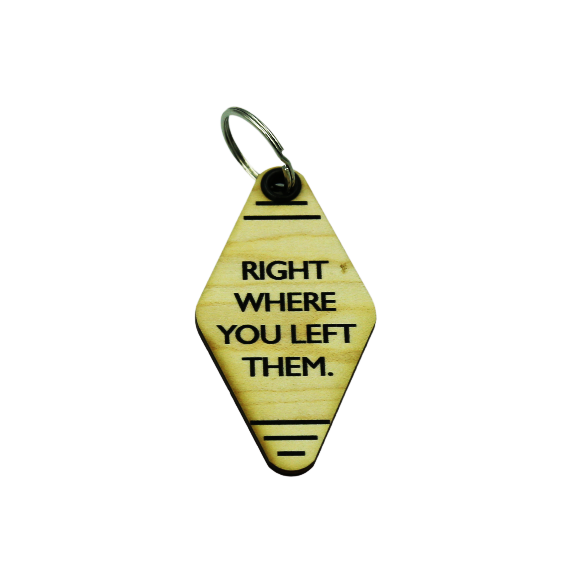 Right Where You Left Them Keychain