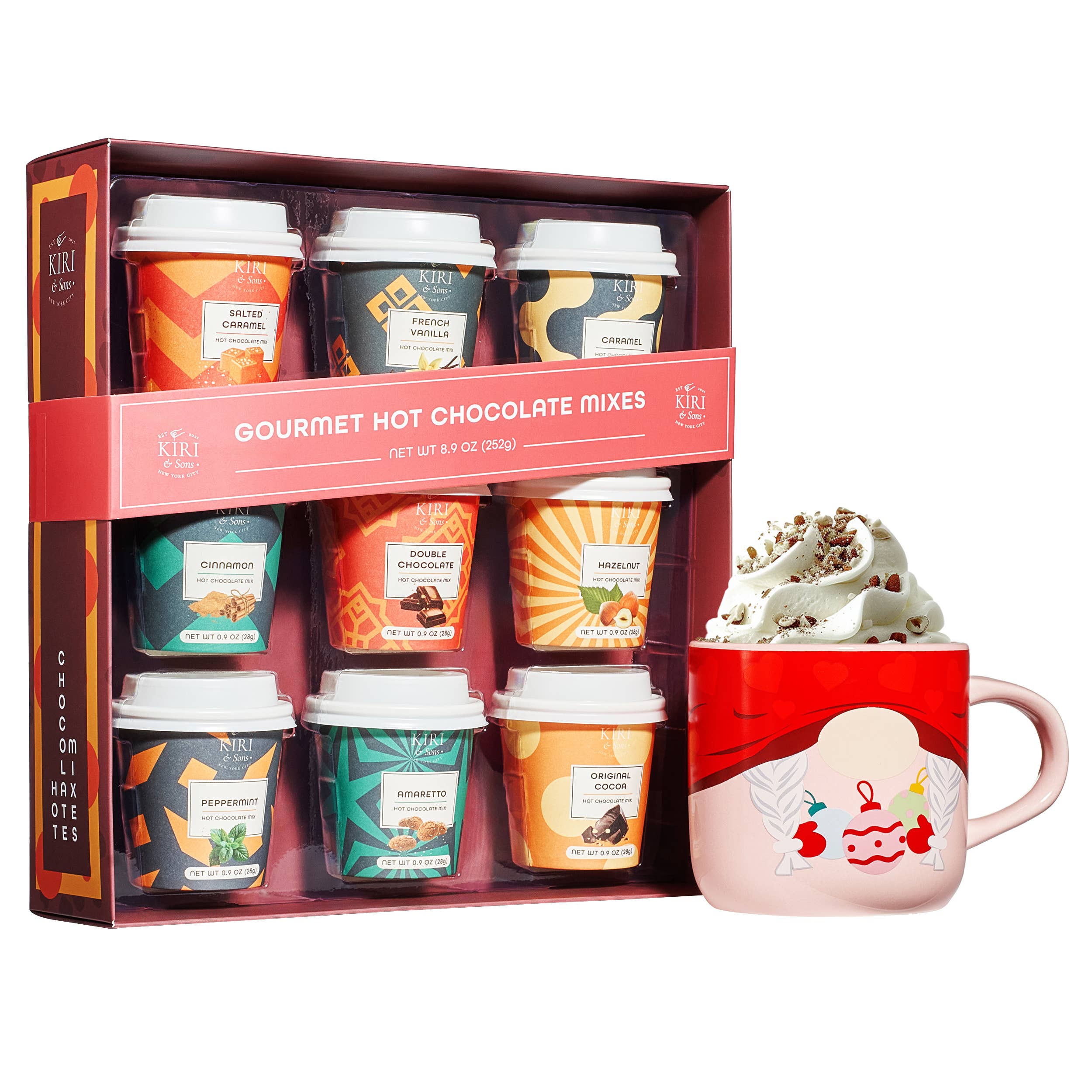 Gourmet Set of 9, Mini Hot Chocolates
