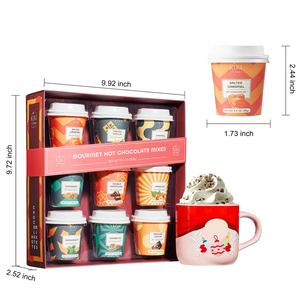 Gourmet Set of 9, Mini Hot Chocolates