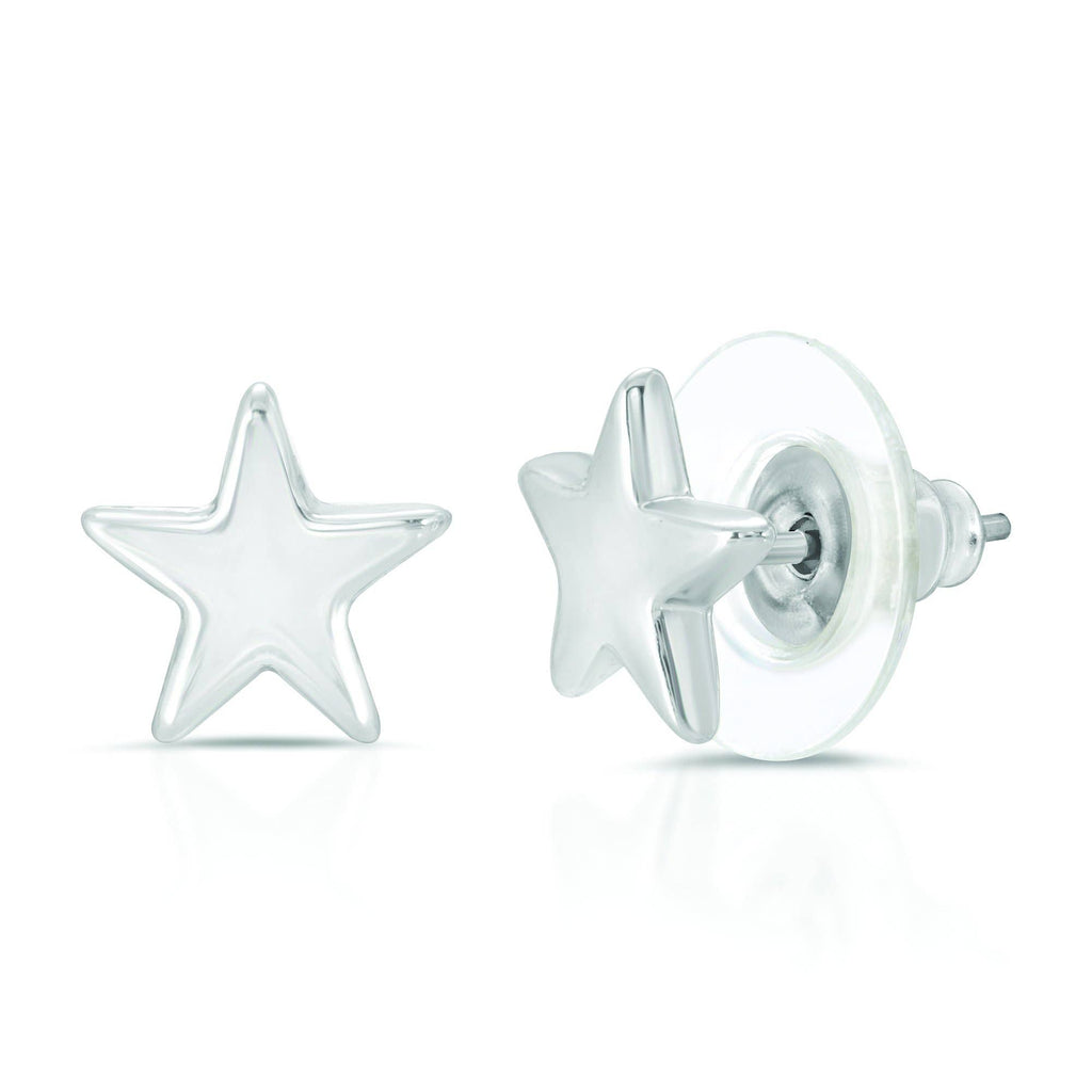 New Moon Silver Earrings - SHINE/STAR