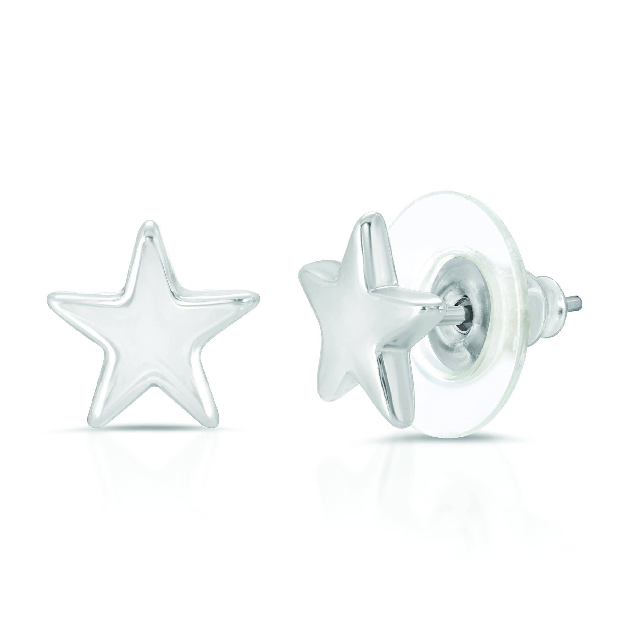 New Moon Silver Earrings - SHINE/STAR