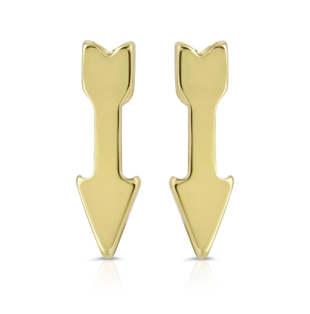 New Moon Gold Earrings - POSITIVE/ARROW