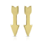 New Moon Gold Earrings - POSITIVE/ARROW