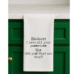 Hacker + Password Funny Gift Towel