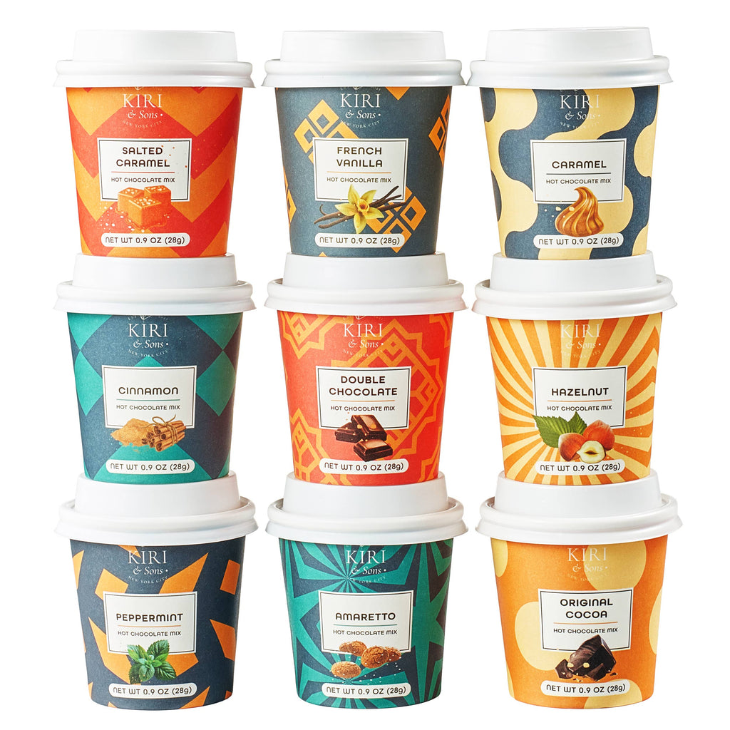 Gourmet Set of 9, Mini Hot Chocolates