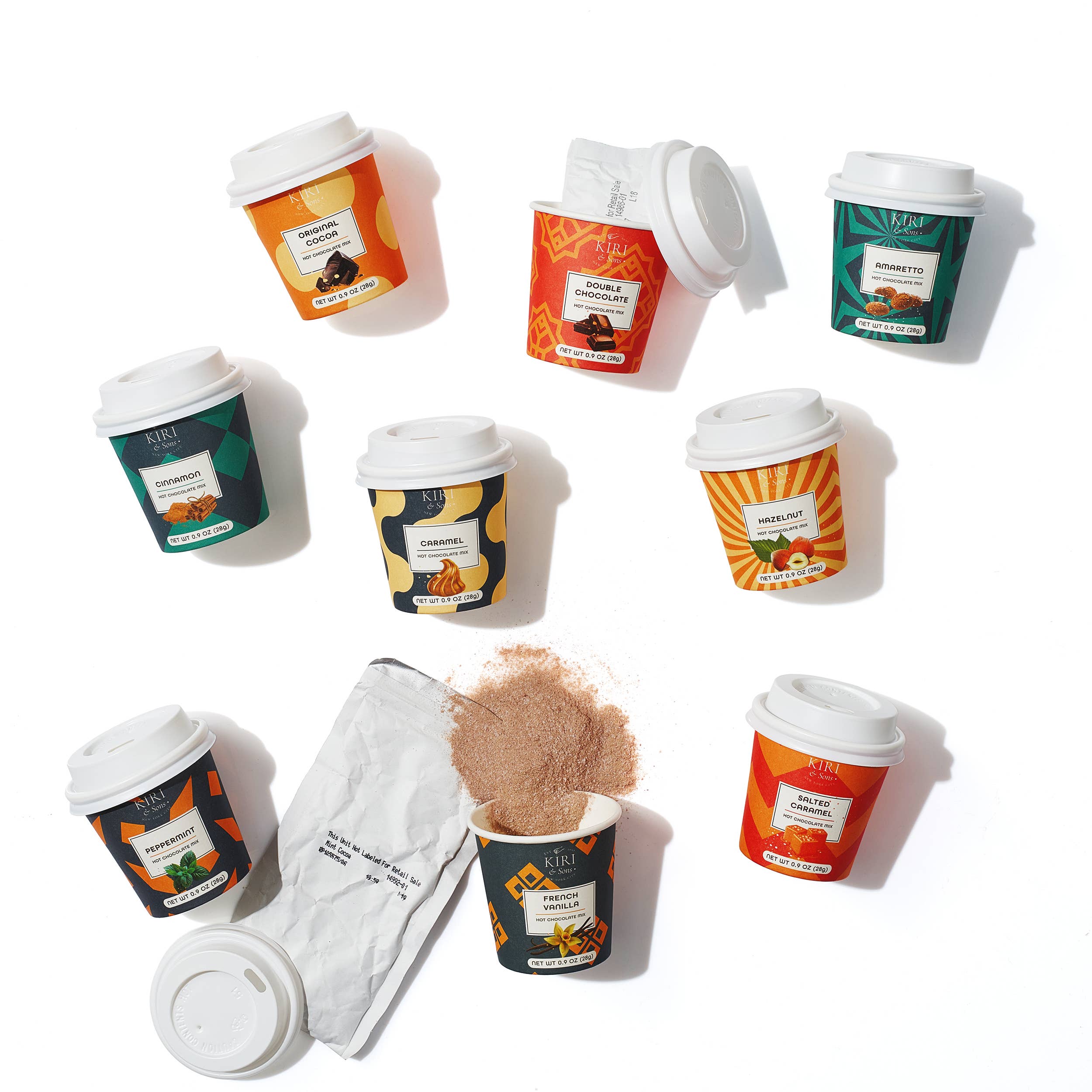 Gourmet Set of 9, Mini Hot Chocolates