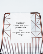 Hacker + Password Funny Gift Towel