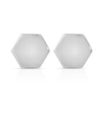 New Moon Silver Earrings - ETERNAL/HEXAGON